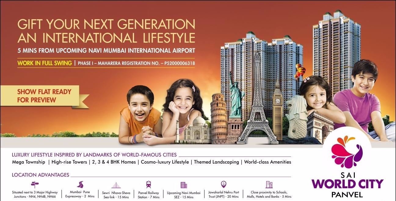 Paradise Sai World City presents 2, 3 & 4 BHK with show flat ready for preview
